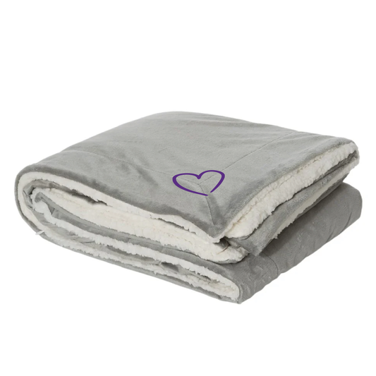 Purple Pak Mink Sherpa 50" x 60" Blanket